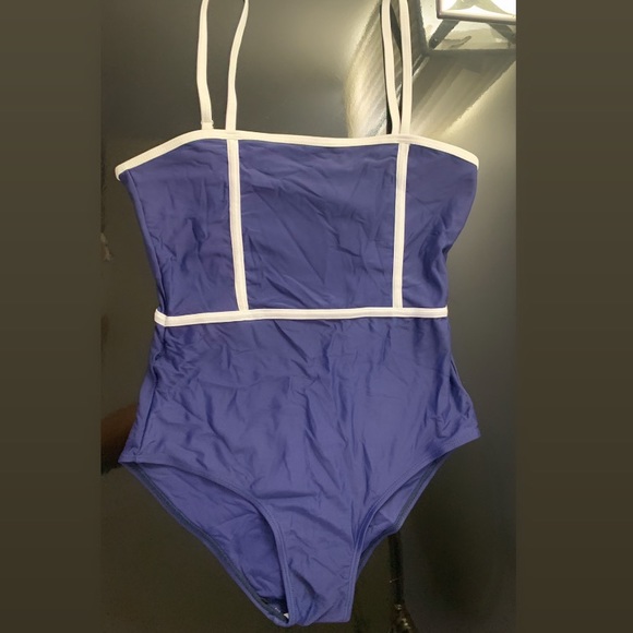 Blue and White Bathing Suit - Picture 1 of 2